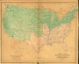 Map of Free and Slave-Holding States in the United States, 1857