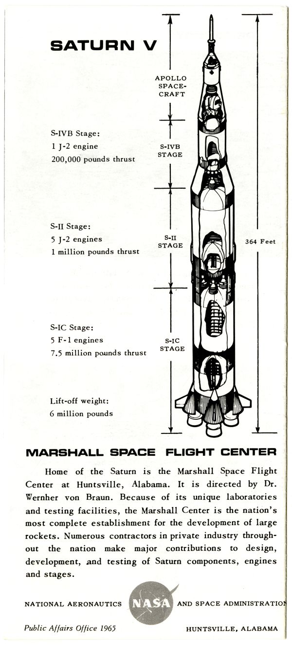 Saturn V/Apollo Lunar Flight Plan Brochure, 1965