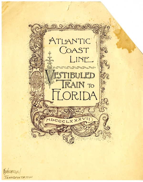 Atlantic Coast Line Vestibuled Train to Florida, 1887