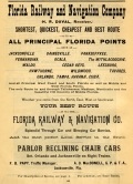 Advertisement for the Florida Railway and Navigation Company, 1887