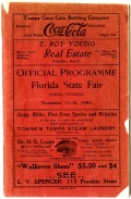 Official Programme, Florida State Fair: Tampa, Florida, November 15-30, 1905