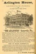 Advertisement for the Arlington House, Gainesville, 1883