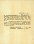 Circular letter to Florida Railroad Company bondholders, 1868