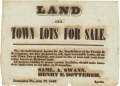 Broadside advertising town lots for sale in Fernandina by the Florida Railroad Company