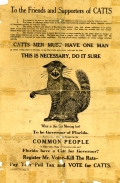 Campaign Flier for Sidney J. Catts, 1916