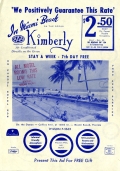 Advertisement for the Kimberly Motel, Miami Beach