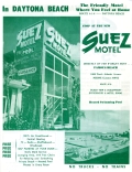 Advertisement for the Suez Motel, Daytona Beach