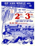 Advertisement for the Rip Van Winkle Motel, Daytona Beach