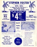 Advertisement for the Stephen Foster Hotel-Motel, Miami Beach, Florida