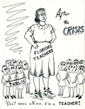 Cartoon Depicting Militancy of Florida's Teachers After the 1968 Teacher Strike, 1968