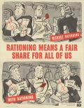 Rationing Means a Fair Share for All of Us - poster