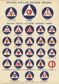 Official Civilian Defense Insignia - poster