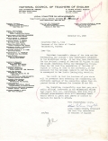 Letter from Alice Colvin Wright to Governor Fred P. Cone Regarding the Date of Thanksgiving, November 17, 1939