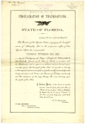 Governor Bloxham's Thanksgiving Proclamation, 1883