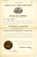 Governor Fleming's Arbor Day Proclamation, 1889