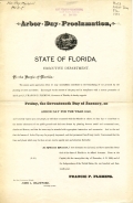 Governor Fleming's Arbor Day Proclamation, 1890