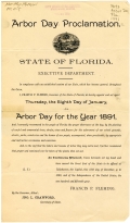 Governor Fleming's Arbor Day Proclamation, 1891