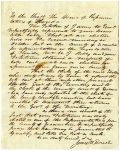 Petition of James W. Ernest Claiming a Seat as a Representative from Escambia County, circa 1842