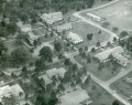 Aerial view looking southwest over a section of campus at the School for Boys in Marianna, Florida.