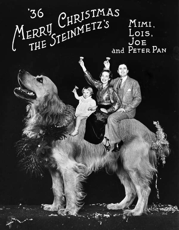 The 1936 Christmas card from the Steinmetz family. 