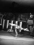 Acrobats performing at the Circus Hall of Fame in Sarasota, Florida.