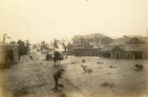Everglades City during the 1926 hurricane.
