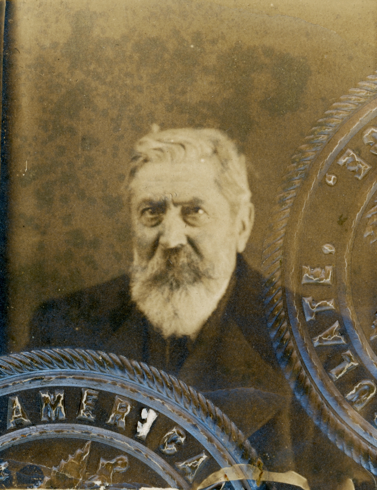 Passport photo of Emile DuBois (circa 1880).