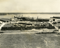 Aerial view of municipal docks and terminals at Jacksonville.