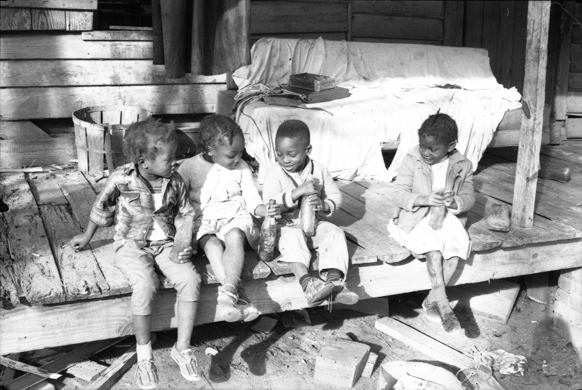 Children enjoying soda on the porch in north central Florida.