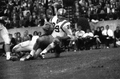 #29 Tom Hillabrand with the football during FSU game in Tallahassee against Mississippi Southern College.