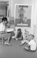 Children listening to a story at the library in Tallahassee.