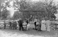 Group portrait of guests at the party hosted by Charles Delemere Haines in Altamonte Springs.