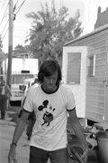 Actor Peter Fonda on the set of "92 in the shade" - Key West, Florida.