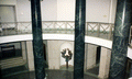 Interior view looking over Florida's Supreme Court Building rotunda in Tallahassee, Florida.