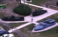 Aerial view overlooking patrol boats on the grounds of the Navy UDT-SEAL Museum in Fort Pierce.
