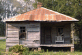 Close-up view of a Newberry farmhouse.