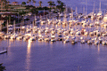 Bird's eye view of marina in St. Petersburg.