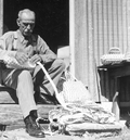 Basket maker Moses Pinder - Tarpon Springs, Florida