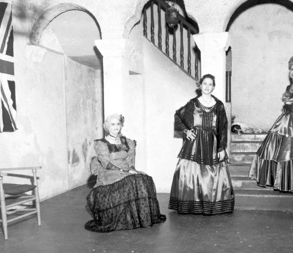 Three women in 19th century dress - Saint Augustine, Florida
