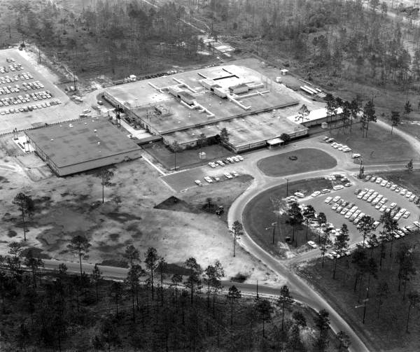 Aerial view of the Sperry Microwave Electronics Company plant - Gainesville, Florida.