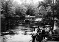 "Belle of Suwannee" replica paddle steamer on the Suwannee River near the Stephen Foster Memorial Center - White Springs, Florida.