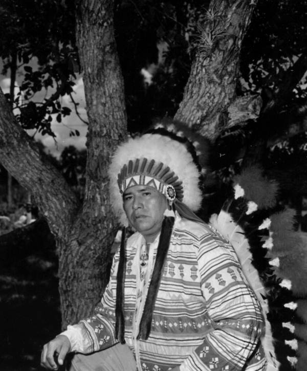 First elected Chairman of the Seminole Tribe of Florida, Billy Osceola.