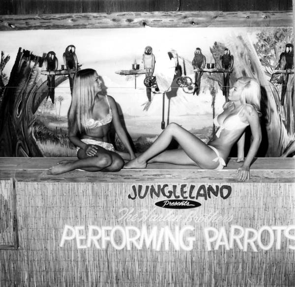 Women with Parrots at Jungle Land (1969).