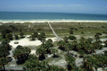 Bird's eye view overlooking part of the Caladesi Island State Park from an observation tower - Dunedin, Florida