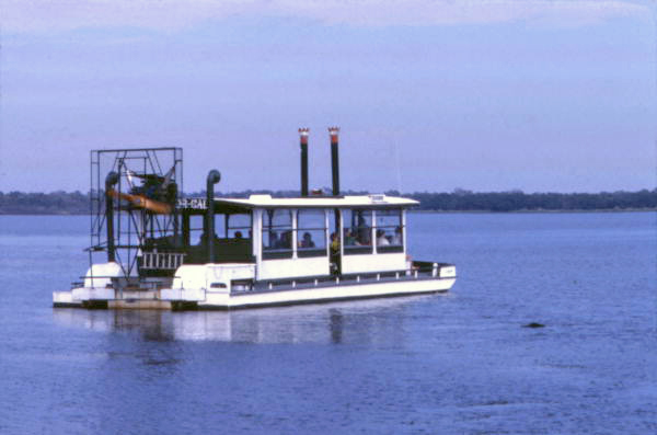 Airboat "Gator Gal" providing a tour at the Myakka River State Park - Sarasota, Florida..
