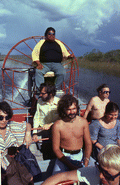 Airboat tour in the Everglades.