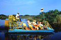 Airboat shown during a tour in the Everglades.