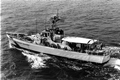 Coast Guard cutter "Cape Strait" with Haitian refugees on board.