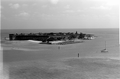 Aerial view of Fort Jefferson taken from a Coast Guard helicopter during the Mariel Boatlift