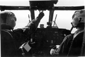 Coast Guard helicopter pilots on patrol during the Mariel Boatlift